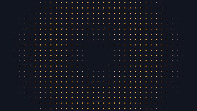Abstract background digital dot loop orange