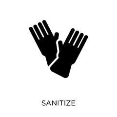 sanitize icon. sanitize symbol design from Cleaning collection.