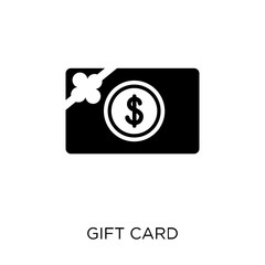 Gift card icon. Gift card symbol design from Ecommerce collection.