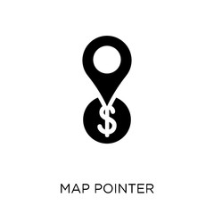 Map pointer icon. Map pointer symbol design from Payment collection.