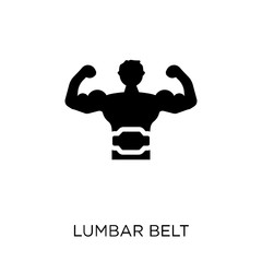 Lumbar belt icon. Lumbar belt symbol design from Gym and fitness collection.