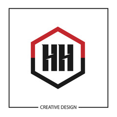 Initial HH Letter Logo Template Design