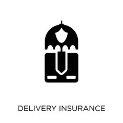 Delivery insurance icon. Delivery insurance symbol design from Insurance collection. Simple element vector illustration. Can be used in web and mobile.
