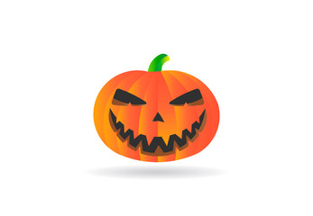 Halloween Pumpkin Autumn, vector logo