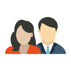 Couple avatar faceless