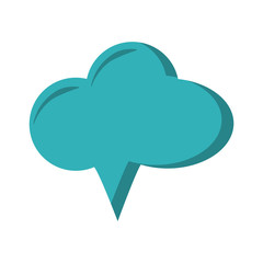 Speech bubble isolated