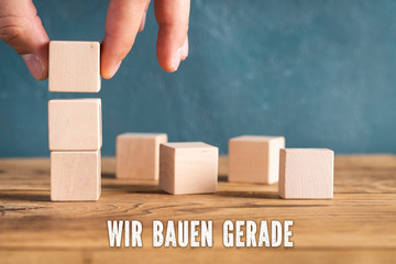 Wir bauen gerade