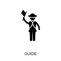 Guide icon. Guide symbol design from Professions collection.