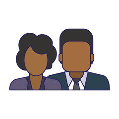Couple avatar faceless