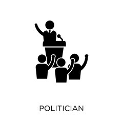 Politician icon. Politician symbol design from Professions collection.