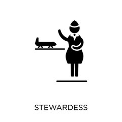 stewardess icon. stewardess symbol design from Professions collection.