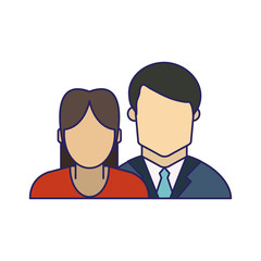 Couple avatar faceless