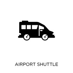 airport shuttle icon. airport shuttle symbol design from Transportation collection. Simple element vector illustration. Can be used in web and mobile.