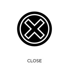 Close icon. Close symbol design from Web navigation collection.