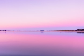 sunset dusk New Zealand ocean mount maunganui