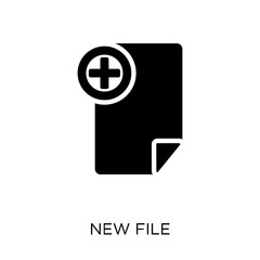 New File icon. New File symbol design from User interface collection.