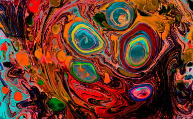 Abstract marbling art patterns as colorful background