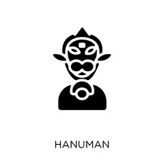 Hanuman icon. Hanuman symbol design from India collection.