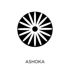 Ashoka icon. Ashoka symbol design from India collection.