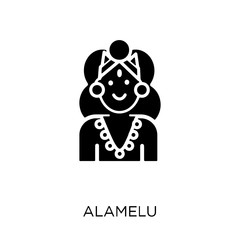 Alamelu icon. Alamelu symbol design from India collection.