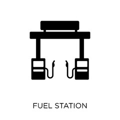 Fuel station icon. Fuel station symbol design from Industry collection.