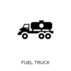 Fuel truck icon. Fuel truck symbol design from Industry collection.