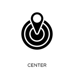 Center icon. Center symbol design from Maps and locations collection.