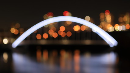 Out of focus bridge abstract