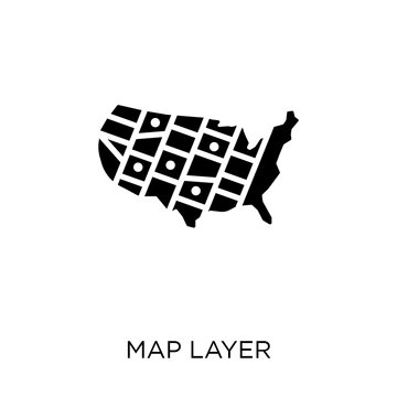 Map Layer icon. Map Layer symbol design from Maps and locations collection.