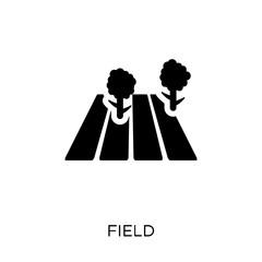 Field icon. Field symbol design from Nature collection.