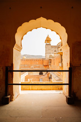 Amber Palace historic architecture in Jaipur, India