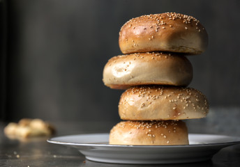 Stack of Bagels