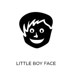 Little boy face icon. Little boy face symbol design from People collection.