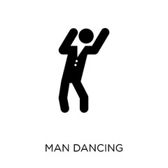 Man Dancing icon. Man Dancing symbol design from People collection.