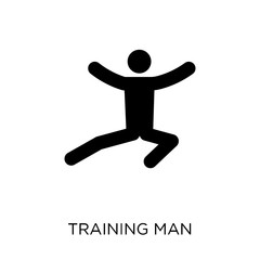 Fototapeta na wymiar Training man icon. Training man symbol design from People collection.