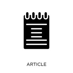 Article icon. Article symbol design from SEO collection.