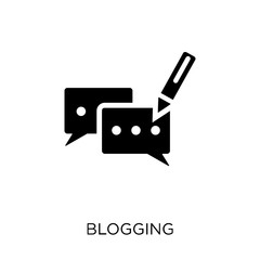 Blogging icon. Blogging symbol design from SEO collection.