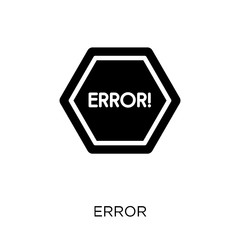 Error icon. Error symbol design from SEO collection.