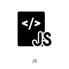 Js icon. Js symbol design from Programming collection.