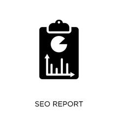 SEO report icon. SEO report symbol design from SEO collection.