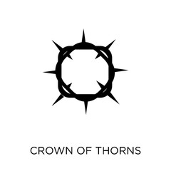 Crown of thorns icon. Crown of thorns symbol design from Religion collection. - 230010146