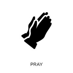 Pray icon. Pray symbol design from Religion collection. - 230010339