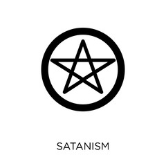 Satanism icon. Satanism symbol design from Religion collection.