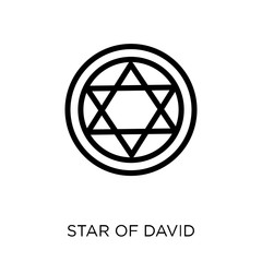 Star of David icon. Star of David symbol design from Religion collection.