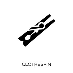 Clothespin icon. Clothespin symbol design from Sew collection.