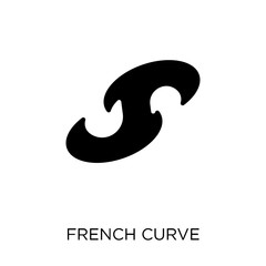 French curve icon. French curve symbol design from Sew collection.