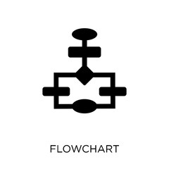 Flowchart icon. Flowchart symbol design from Startup collection.