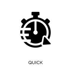 Quick icon. Quick symbol design from Startup collection.