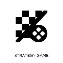 Strategy game icon. Strategy game symbol design from Strategy collection.