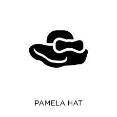 Pamela hat icon. Pamela hat symbol design from Summer collection.